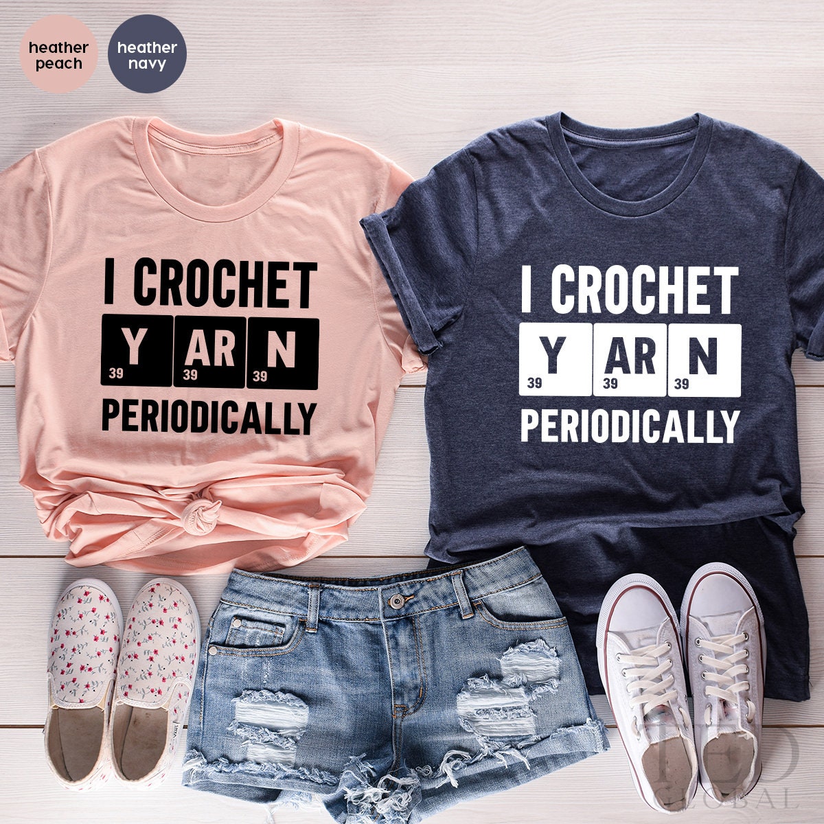 Crocheting TShirt, Funny Saying T-Shirt, Crocheting Lover T Shirt, Crochet Mom Gift, I Crotchet Yarn Periodically Shirt, Knitting Lover Gift - Fastdeliverytees.com