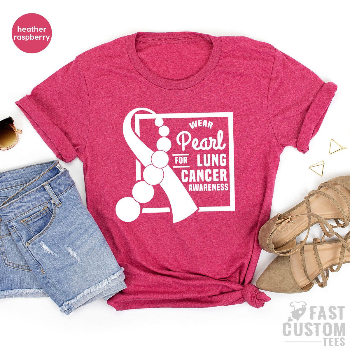 Cancer T Shirt, Lung Cancer Awareness, Cancer Survivor Shirt, Fight Cancer Shirt, Wear Pearl For Lung Cancer, Support Cancer Shirt - Fastdeliverytees.com