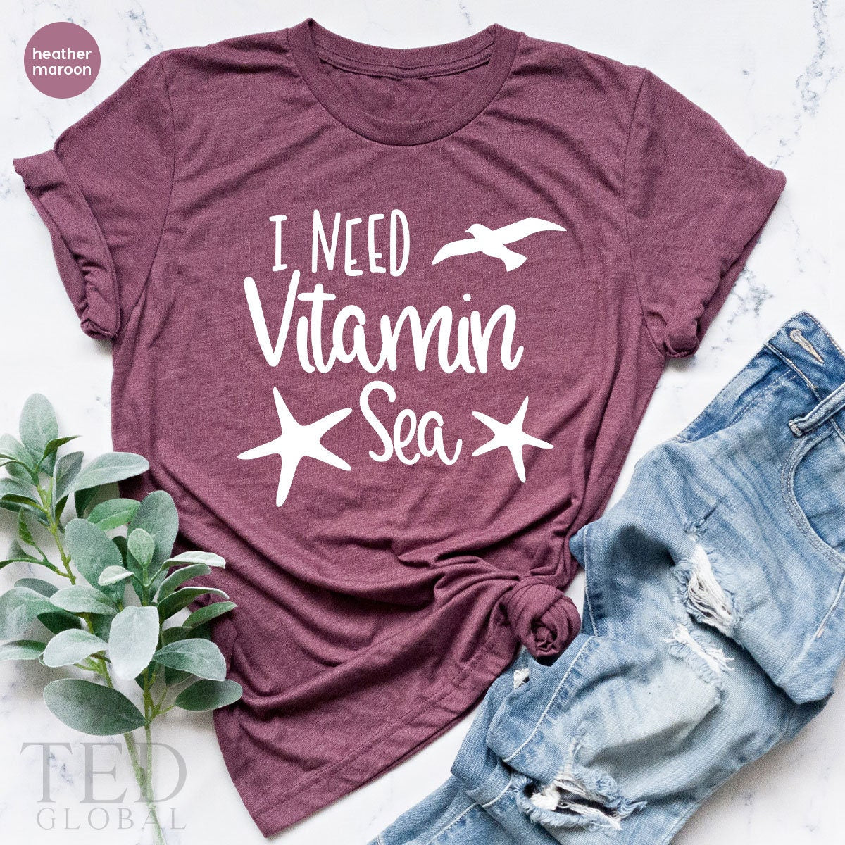 Summer TShirt, Beach Lover Shirt, I Need Vitamin Sea Shirt, Summertime Shirt, Girls Trip T Shirts, Family Vacation Shirt, Vitamin C T-Shirt - Fastdeliverytees.com