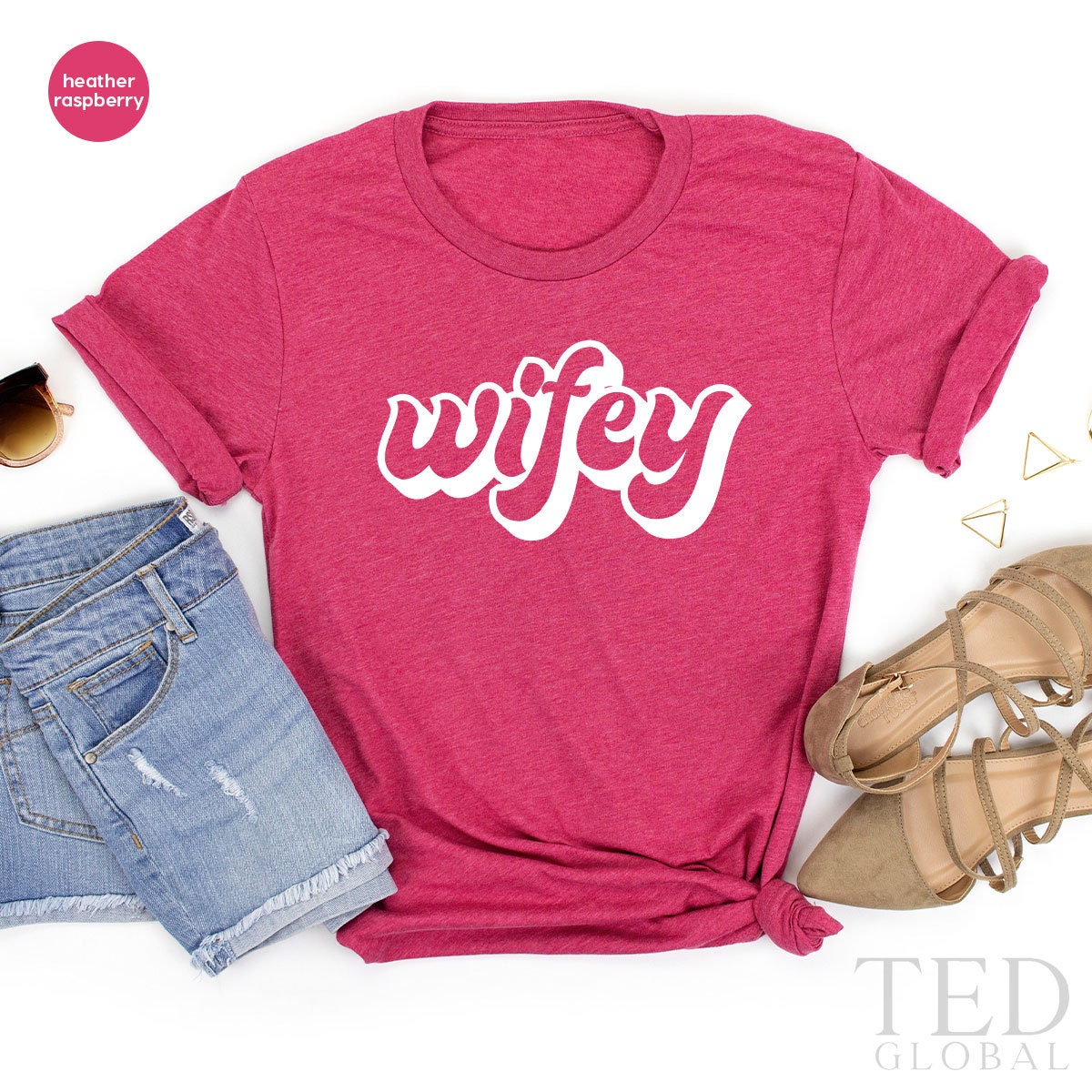 Retro Wifey T Shirt, Engagement TShirt, Just Married Shirts, New Wife Gift, Wedding Party T-Shirt, Bridal Gift Engagement, Wifey Shirt - Fastdeliverytees.com