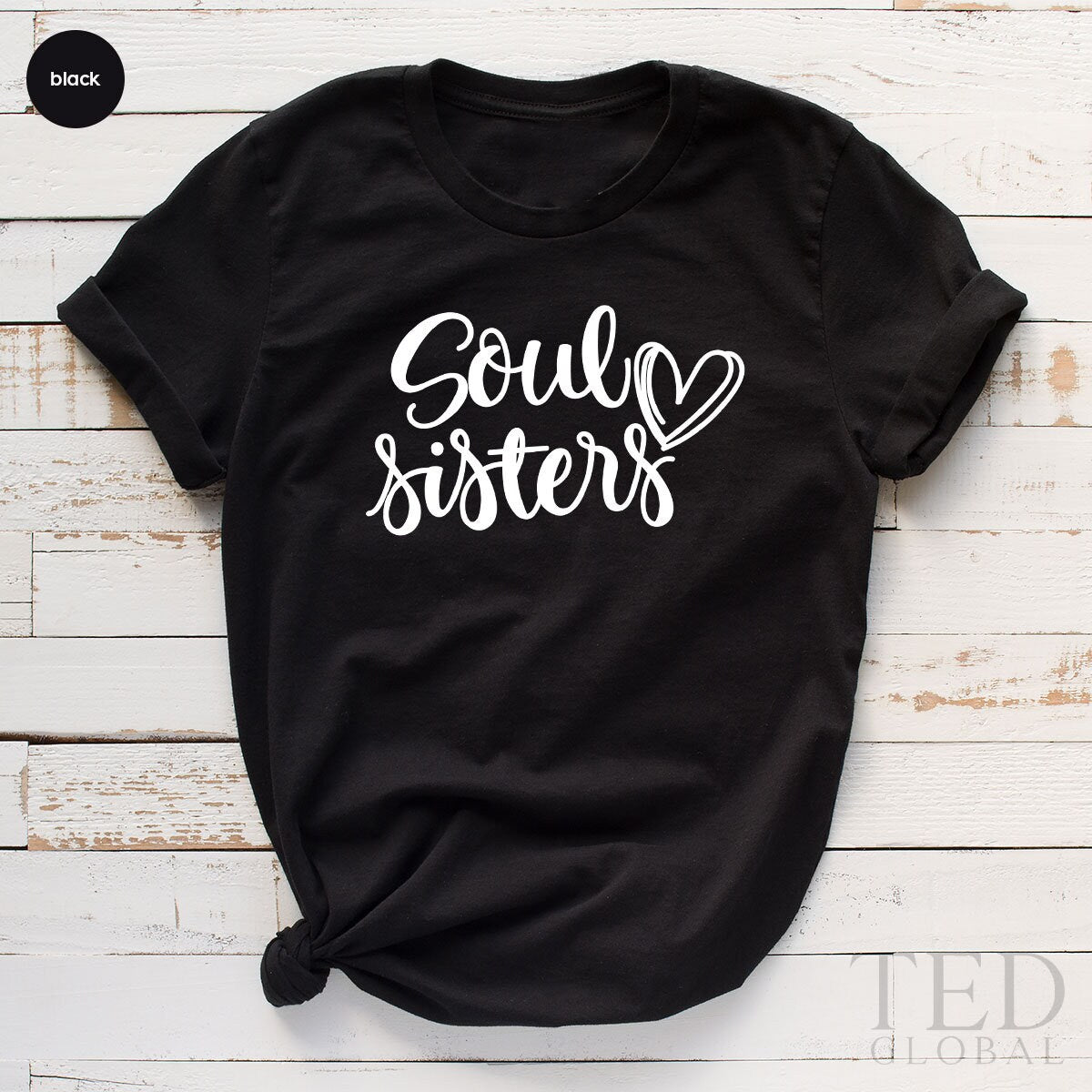 Best Friend TShirt, Soul Sister T Shirt, Gift For Bestie, Bestie Birthday Gift, Unbiological Sisters, Step Sister Gift, Matching Friend Tee - Fastdeliverytees.com