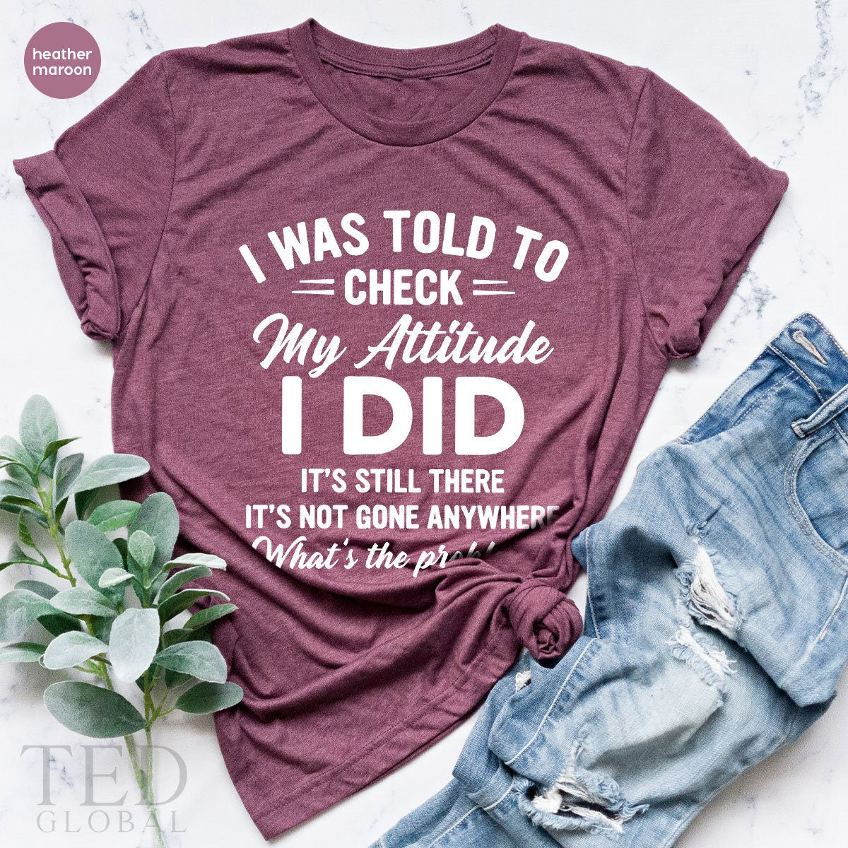 Sarcastic T Shirt, Funny Saying Shirt, Sarcasm TShirt, Adult Humor Shirt, I Was Told To Check My Attitude, Humorous Shit, Funny Quote Shirt - Fastdeliverytees.com