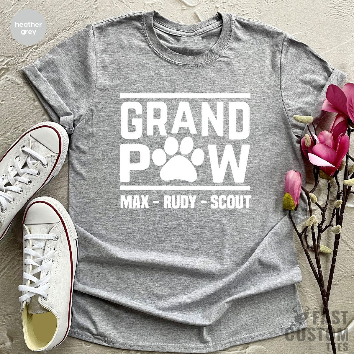 Custom Grandpa Shirt, Grandpa Shirt, Fathers Day Shirt, Father Day Gift, Grand Paw Shirt, Dog Grandpa Shirt, Cat Grandpa Shirt, Gift For Dad - Fastdeliverytees.com
