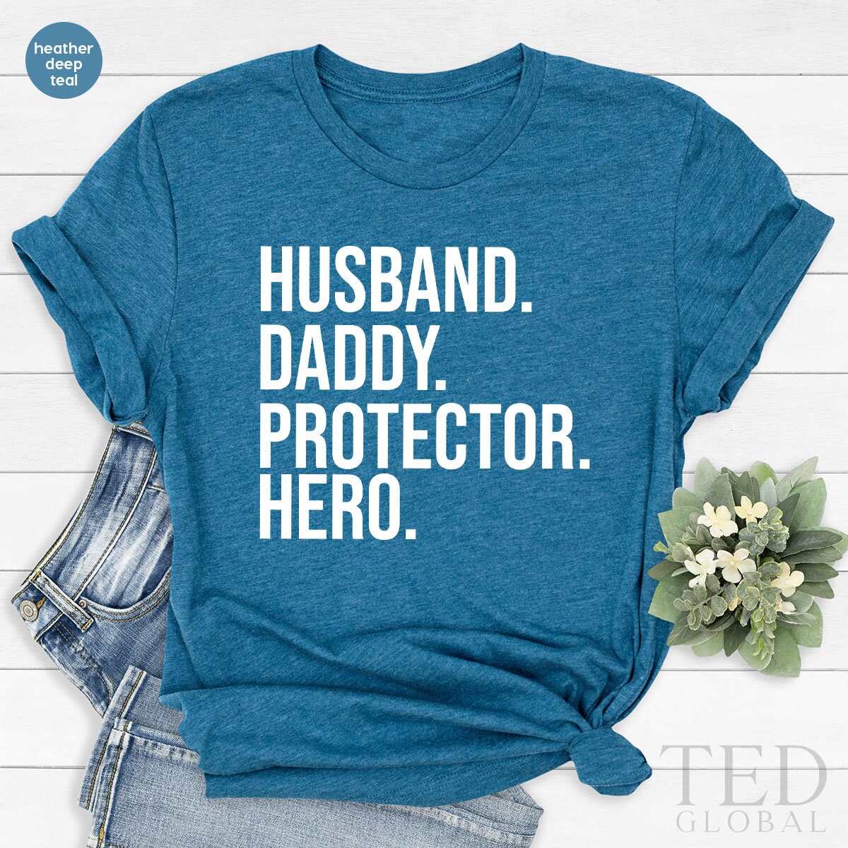 Dad Shirt, Best Dad Shirt, Protector Hero Daddy T Shirt, Dad Birthday Gift, Gift For Husband, Dad To Be Shirt , Fathers Day Gift From Wife - Fastdeliverytees.com