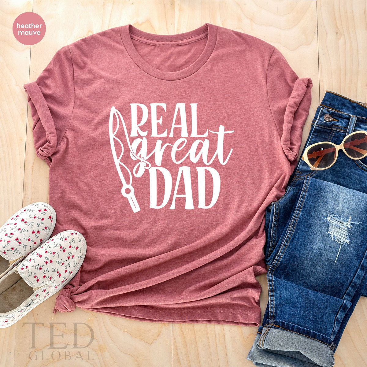 Fishing Dad Shirt, Real Great Dad Shirt, Fathers Day Tee, Fishing Gift, Fly Fishing Shirt, Gift For Dad,  Reel Cool Dad , Fisherman Shirt - Fastdeliverytees.com