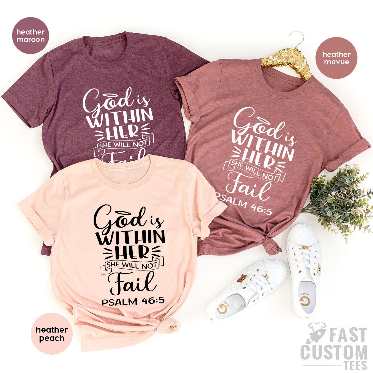 Religious Shirt, Christian TShirt, Faith Shirt, Bible Verse Shirt, Prayer Gift, Gift For Prayer, Psalm 46 5 Shirt, God is Within Her - Fastdeliverytees.com