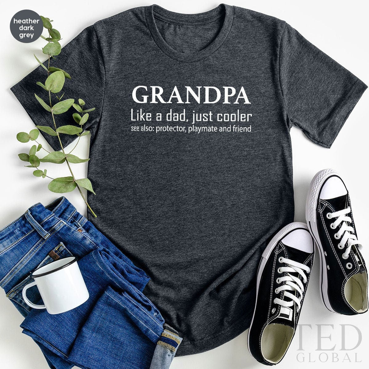 Best Grandpa Shirt, Custom Name T Shirt, Personalized T-Shirt