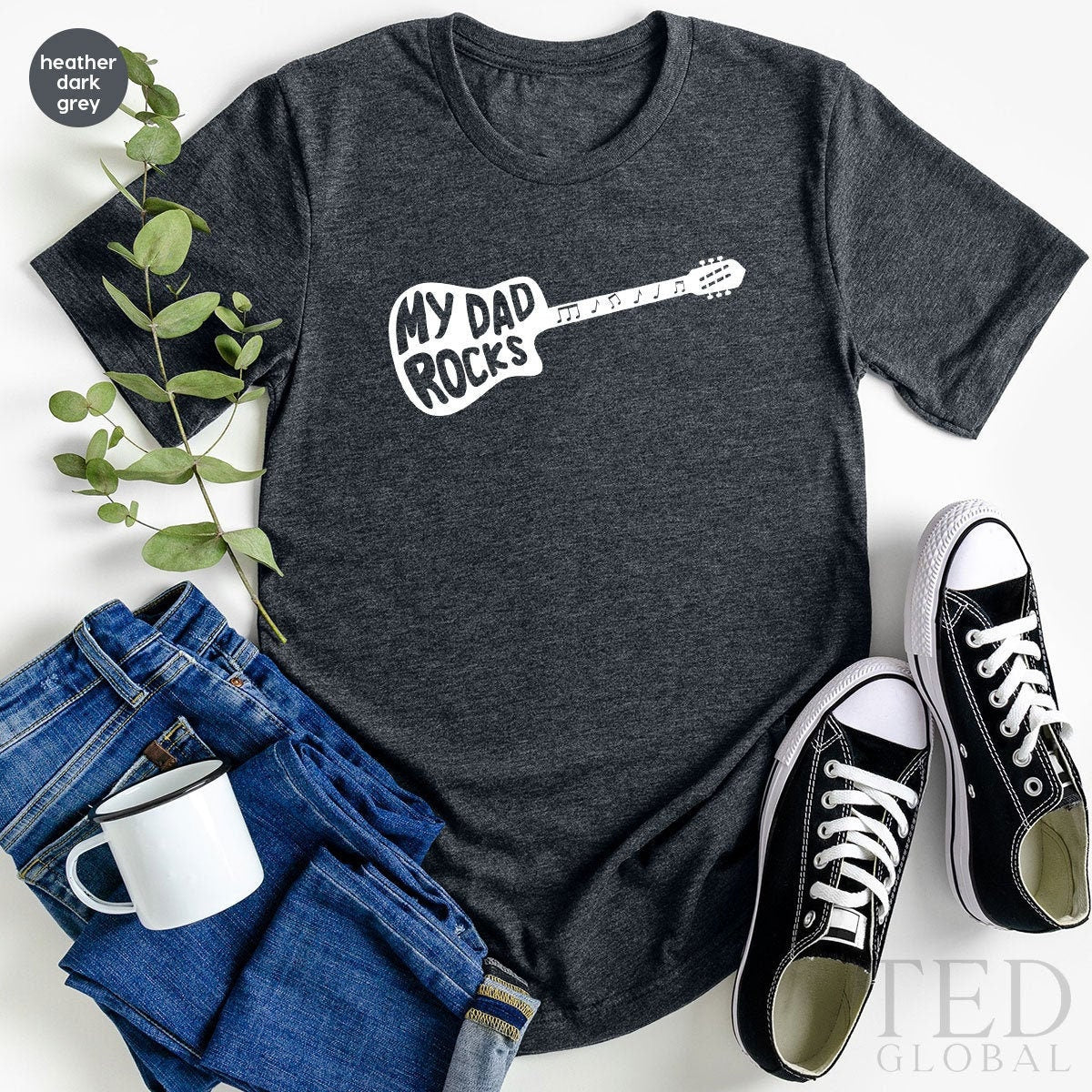 Funny Dad Shirt, Guitar Dad Shirt, Fathers Day TShirt, Musical Dad Shirt, Guitar Shirt, My Dad Rocks Shirt, Best Dad T Shirt, Guitar Player - Fastdeliverytees.com