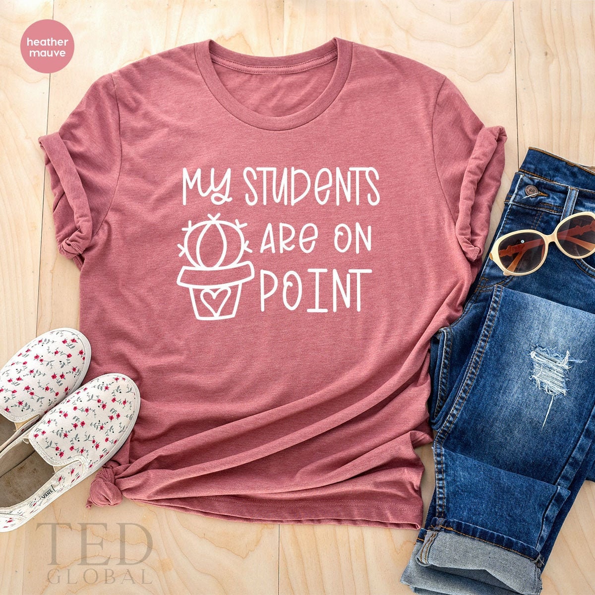 Teacher Shirt, Gift For Teacher, Funny Teacher Shirt, My Student Are On Point Shirt, Kindergarten Teacher Shirt, Elementary Teacher Shirt - Fastdeliverytees.com