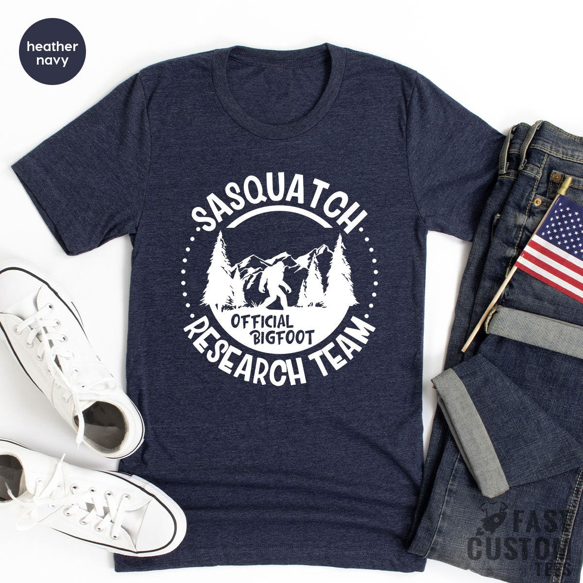 Funny Bigfoot Hunter Shirt, Outdoor Hunting Shirt, Sasquatch Research Team Official Bigfoot Shirt, Finding Bigfoot Shirt, Scary Monster Tee - Fastdeliverytees.com