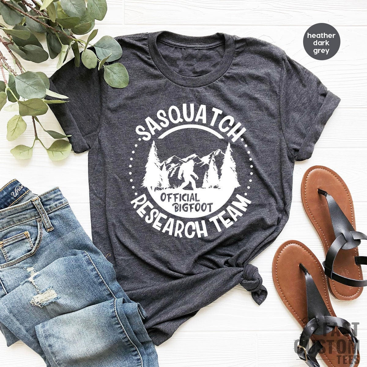 Bigfoot Grandpa T-Shirt Sasquatch Yeti Camping Gift Shirt Ceramic