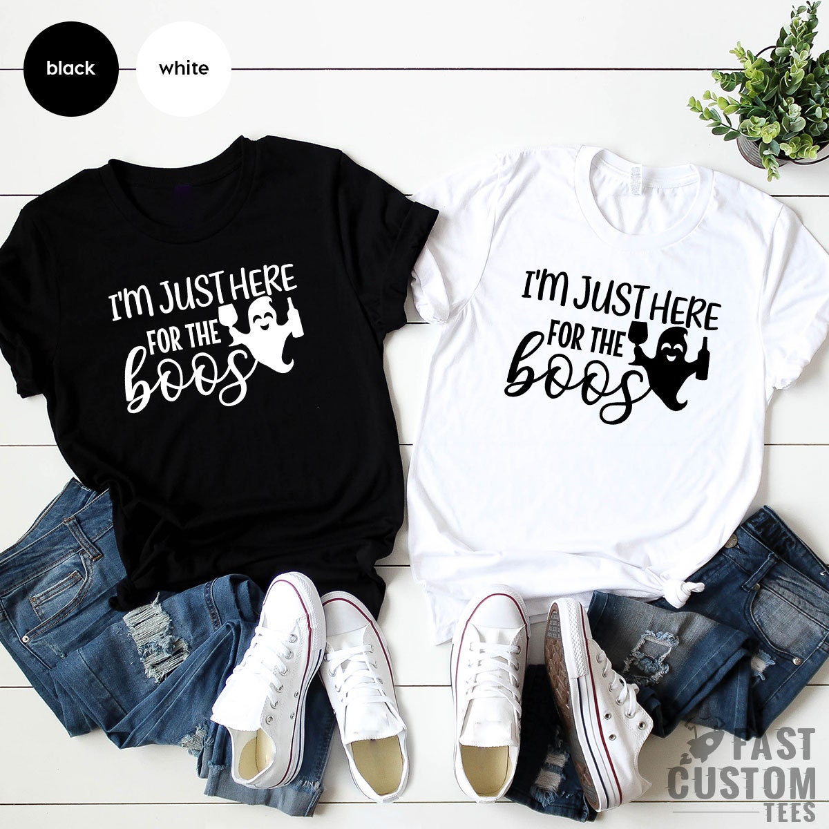 Im Just Here For The Boos Shirt, Halloween Shirt, Ghost Shirt, Funny Toddler, Boo Shirt, Funny Halloween Shirt, Halloween Gift - Fastdeliverytees.com