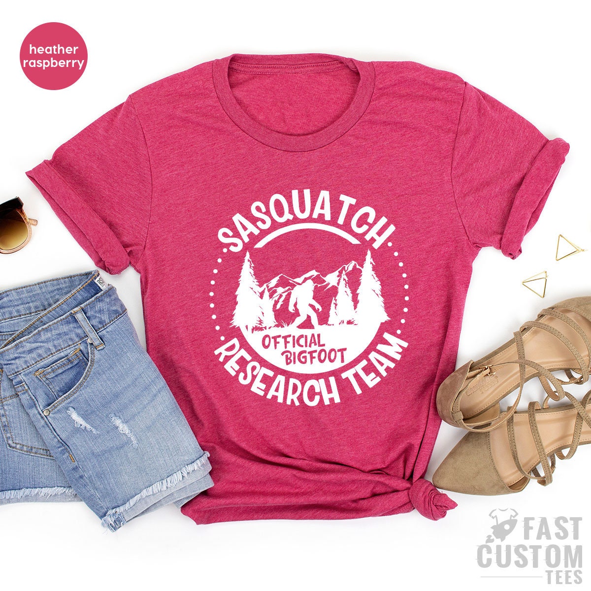 Funny Bigfoot Hunter Shirt, Outdoor Hunting Shirt, Sasquatch Research Team Official Bigfoot Shirt, Finding Bigfoot Shirt, Scary Monster Tee - Fastdeliverytees.com