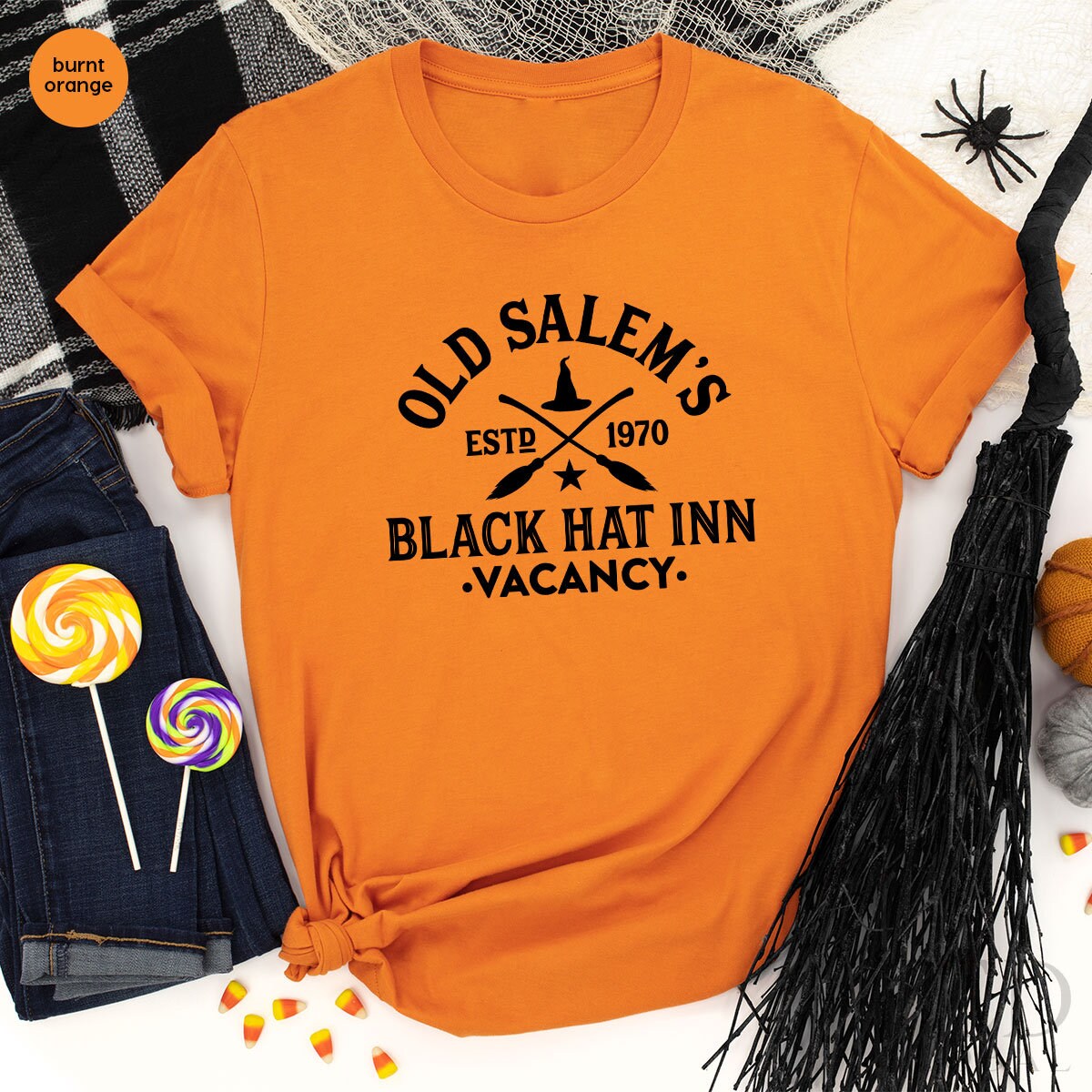 Funny Witch Black Hat Shirt, Halloween Party T-Shirt, Cute Halloween T Shirt, Cool Salem Shirt, Halloween Tee, Witch T-Shirt, Halloween Gift - Fastdeliverytees.com