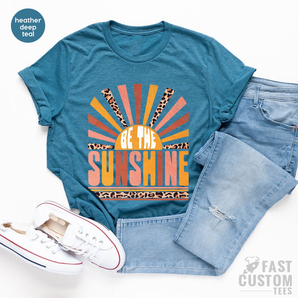 Be The Sunshine Shirt, Retro Sun T Shirt, Summer Shirt for Women, Kindness T-Shirt, Vintage Graphic T-Shirt, Motivational Shirt