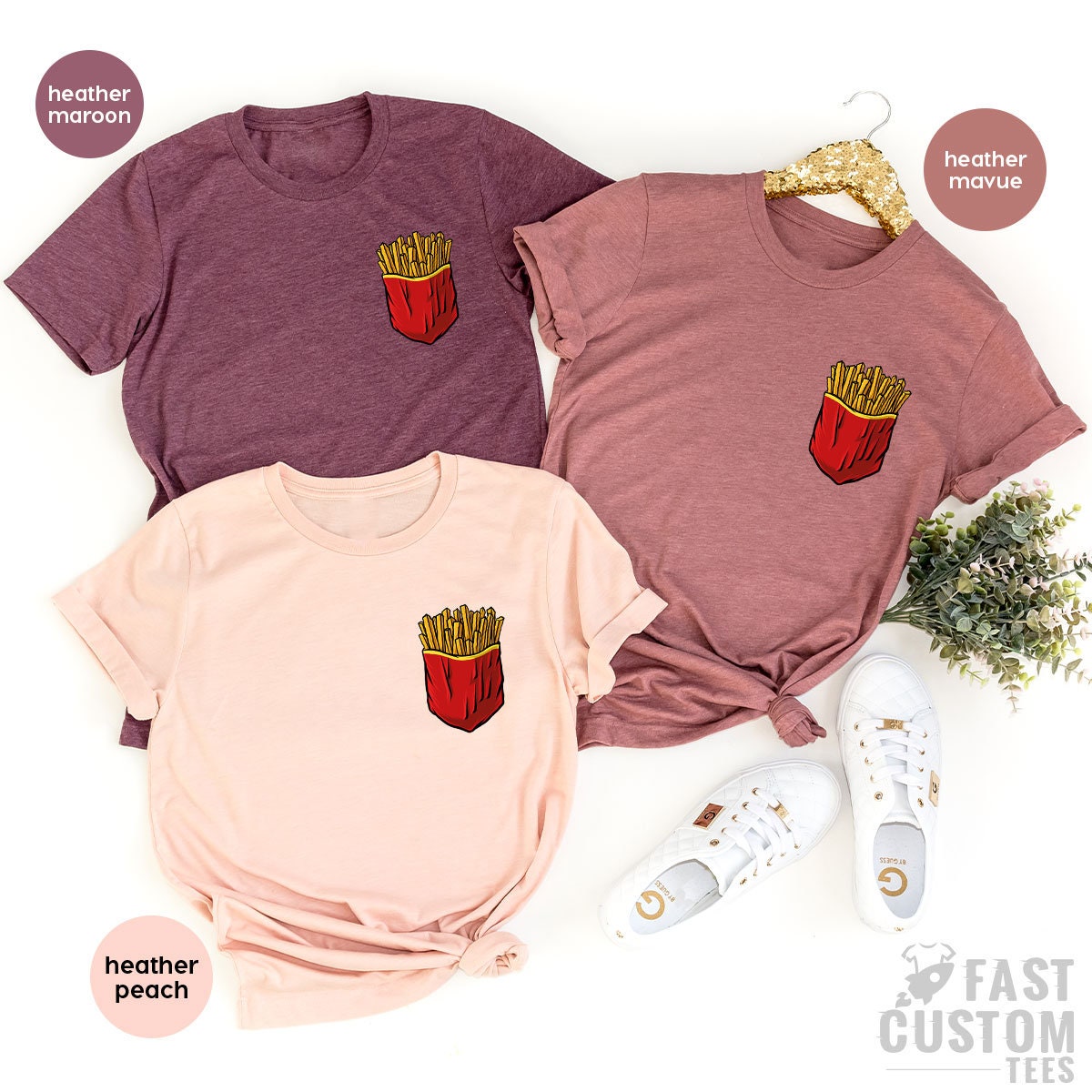 Potato Chips Shirt, French Fries Shirt, Funny Pocket Print Shirt, Food Lover T Shirt, Foodie TShirt, Fast Food T-Shirt - Fastdeliverytees.com