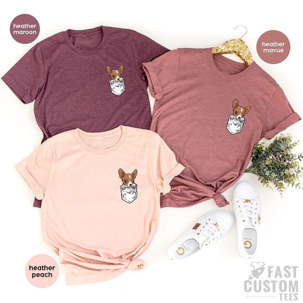 Funny Chihuahua Shirt, Dog Mom Pocket Shirt, Cute Chihuahua T Shirt, Dog Lover TShirt, Shirts for Her, Gifts for Dog Lovers, Chihuahua Shirt - Fastdeliverytees.com
