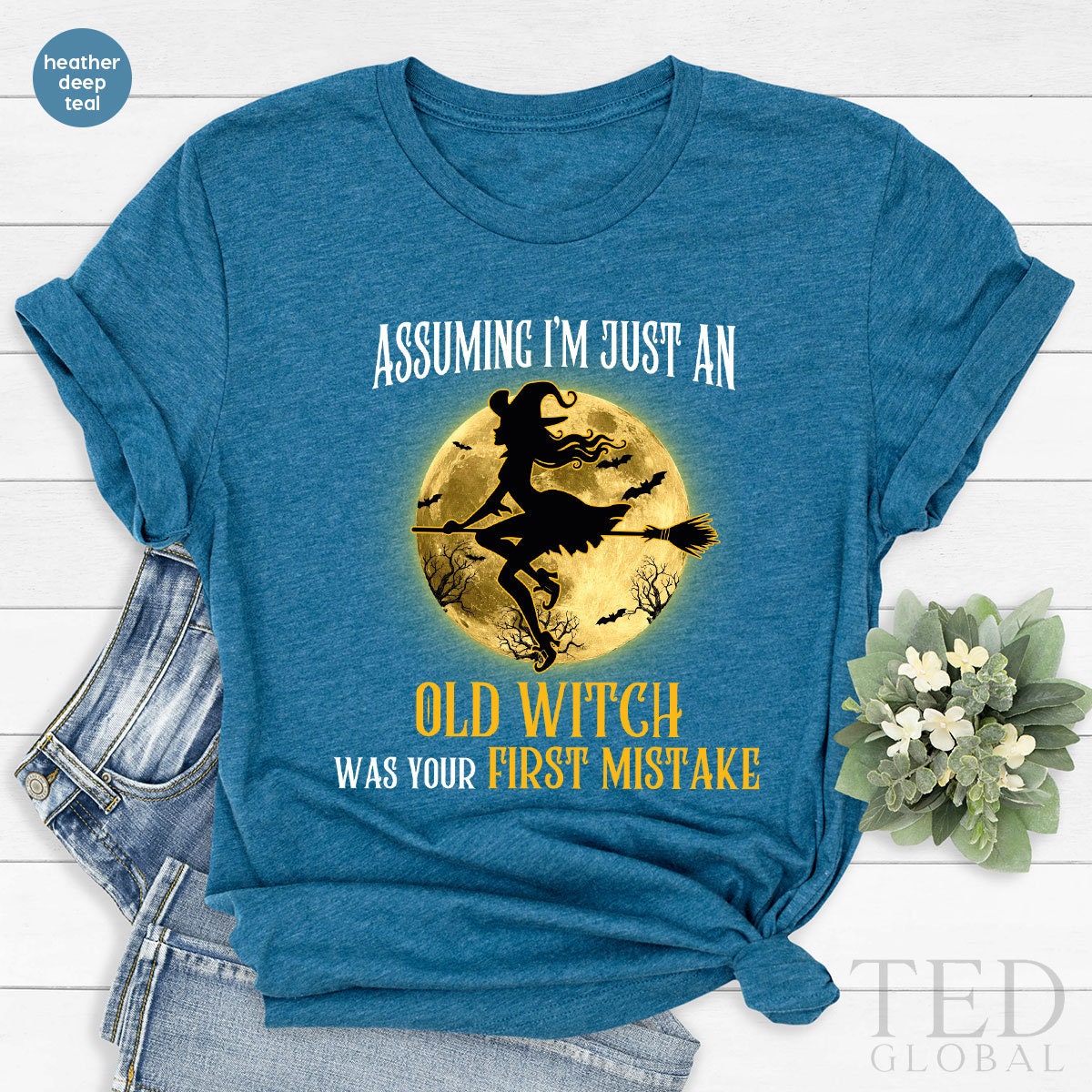 Halloween Shirt, Cute Halloween T Shirt, Old Lady Witch T Shirt, Funny Broomstick  Shirts, Fall Tee, Halloween T-Shirt,  Gift For Halloween - Fastdeliverytees.com
