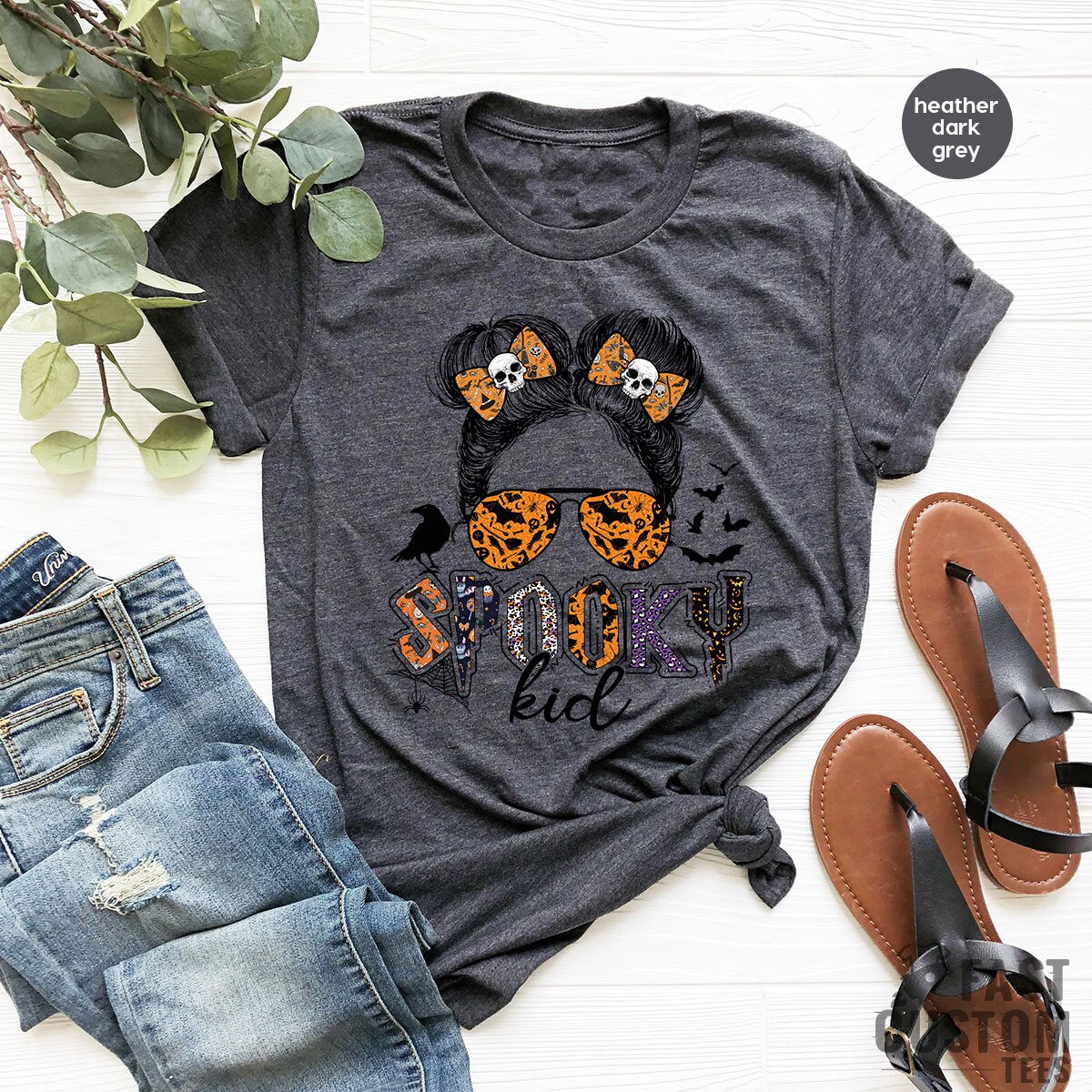 Spooky Kid Shirt, Funny Halloween Toddler, Halloween Shirts For Girls, Girls Halloween T-Shirt, Halloween Family Matching T Shirt - Fastdeliverytees.com