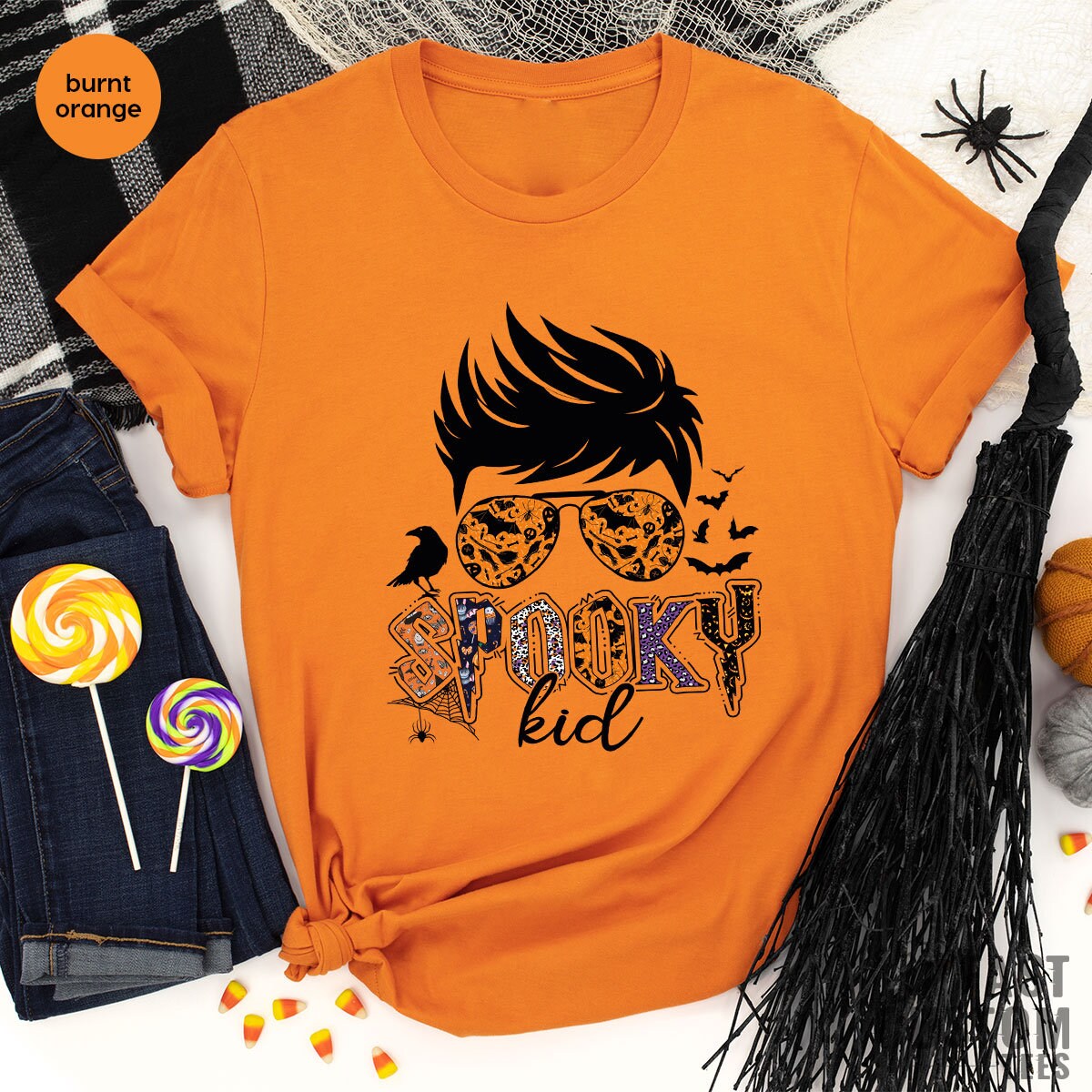 Spooky Kid Shirt, Funny Halloween Toddler, Halloween Shirts For Boys, Boys Halloween T-Shirt, Halloween Family Matching T Shirt - Fastdeliverytees.com