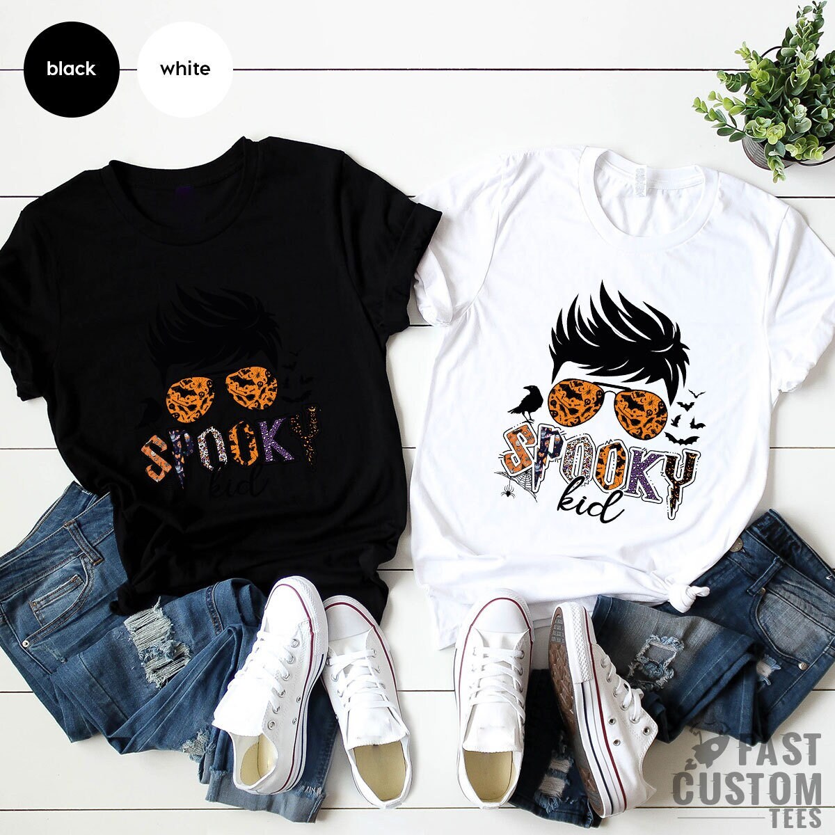 Spooky Kid Shirt, Funny Halloween Toddler, Halloween Shirts For Boys, Boys Halloween T-Shirt, Halloween Family Matching T Shirt - Fastdeliverytees.com