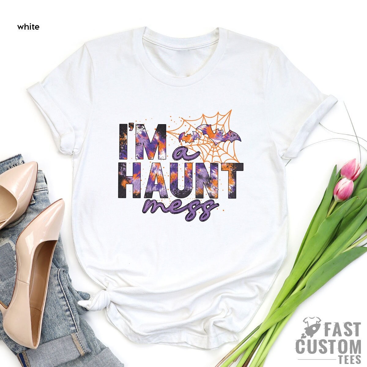I'm A Haunt Mess Shirt, Funny Halloween Shirts, Halloween Costume Shirt, Gift For Halloween, Cute Halloween Shirt, Spooky Season T-Shirt - Fastdeliverytees.com