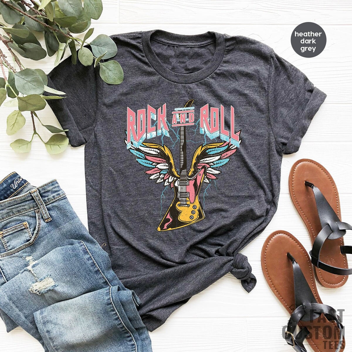 Rock And Roll Shirt, Vintage Shirt, Guitar T-Shirt, Music Lover Shirt, Concert Shirts, Rock Shirt, Band T-Shirt, Retro Rocker Shirt - Fastdeliverytees.com