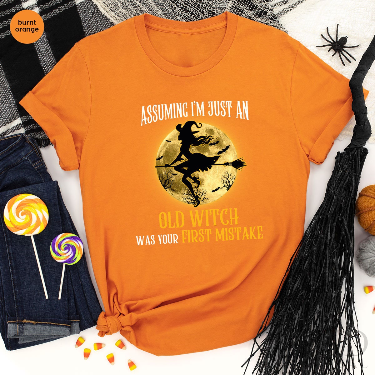 Halloween Shirt, Cute Halloween T Shirt, Old Lady Witch T Shirt, Funny Broomstick  Shirts, Fall Tee, Halloween T-Shirt,  Gift For Halloween - Fastdeliverytees.com