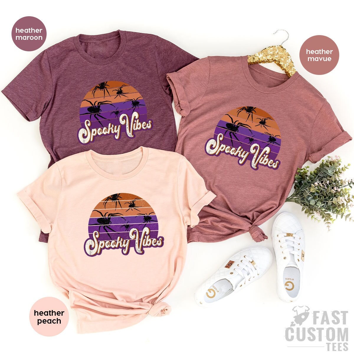 Spooky Vibes Shirt, Halloween Shirt,Halloween Party TShirt, Halloween Gift, Halloween Vibes T-Shirt, Cute Halloween Shirts - Fastdeliverytees.com