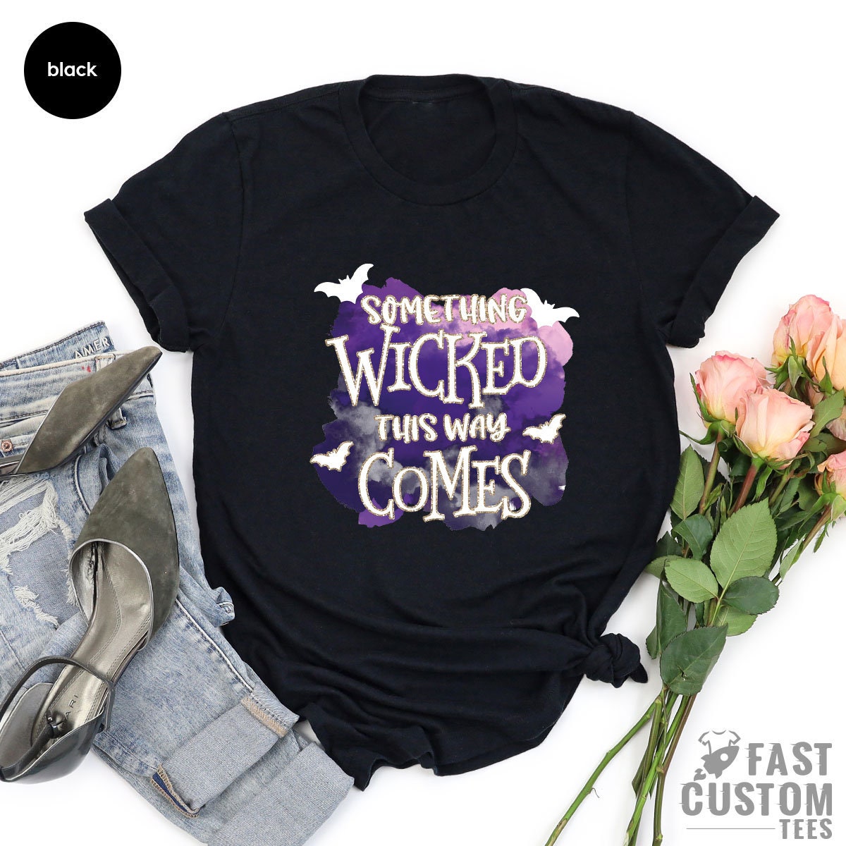 Something Wicked This Way Comes Shirt, Halloween Shirt, Spooky TShirt, Horror Shirts, Fall Shirt For Women, Witch Shirt, Halloween Party Tee - Fastdeliverytees.com