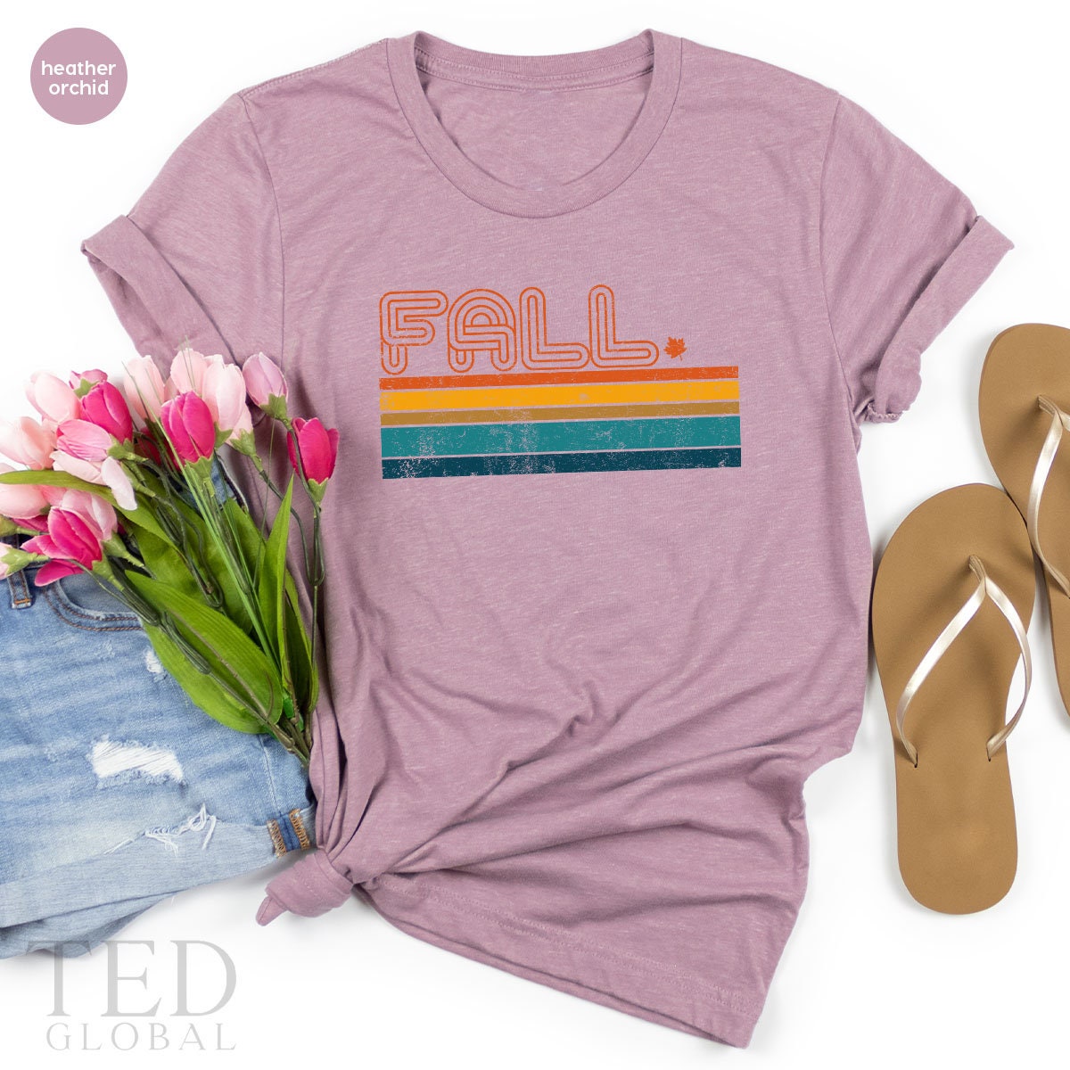 Vintage Fall Shirt, Cute Fall Colors T Shirt, Autumn T Shirt, Family Fall Shirts, Fall Vibes Tee, Retro 6Os-70s T-Shirt, Fall Season Gift - Fastdeliverytees.com