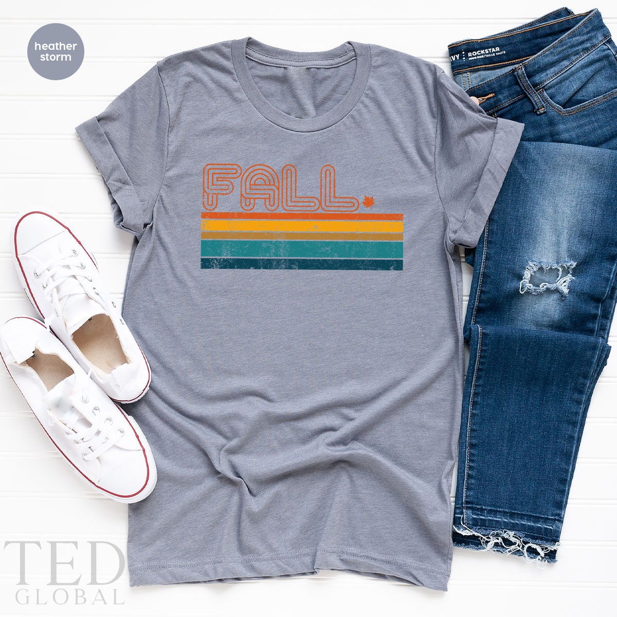 Vintage Fall Shirt, Cute Fall Colors T Shirt, Autumn T Shirt, Family Fall Shirts, Fall Vibes Tee, Retro 6Os-70s T-Shirt, Fall Season Gift - Fastdeliverytees.com