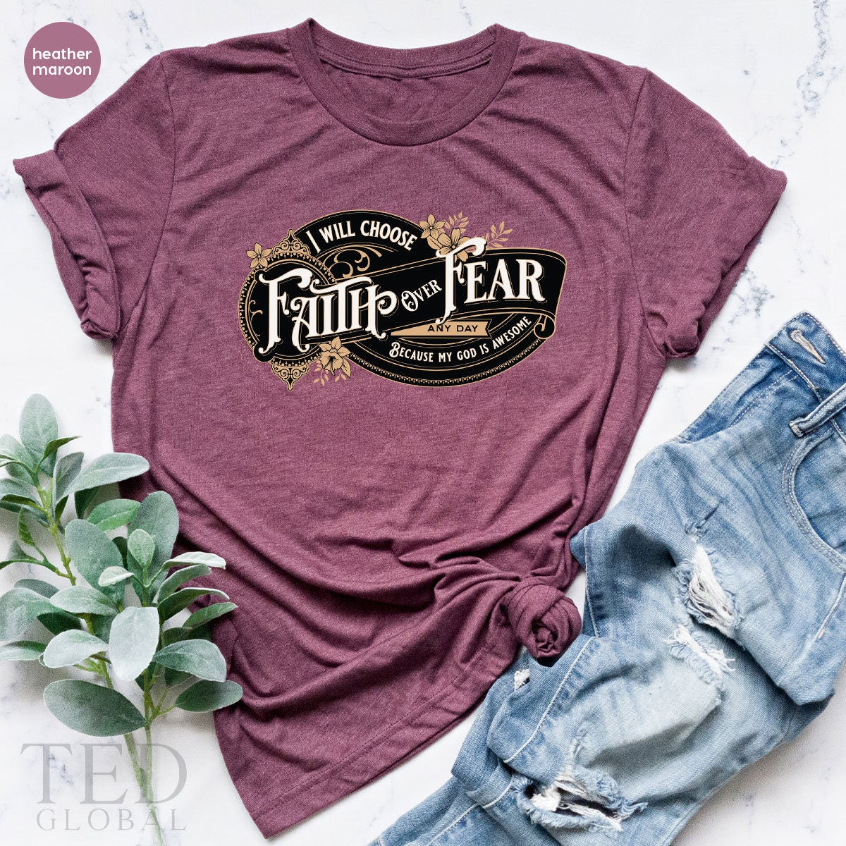 Faith Shirt, My God Is Awesome T Shirt, Religious T Shirt, Motivational Shirts, Inspirational Christian Tee, Church T-Shirt, Gift For Faith - Fastdeliverytees.com