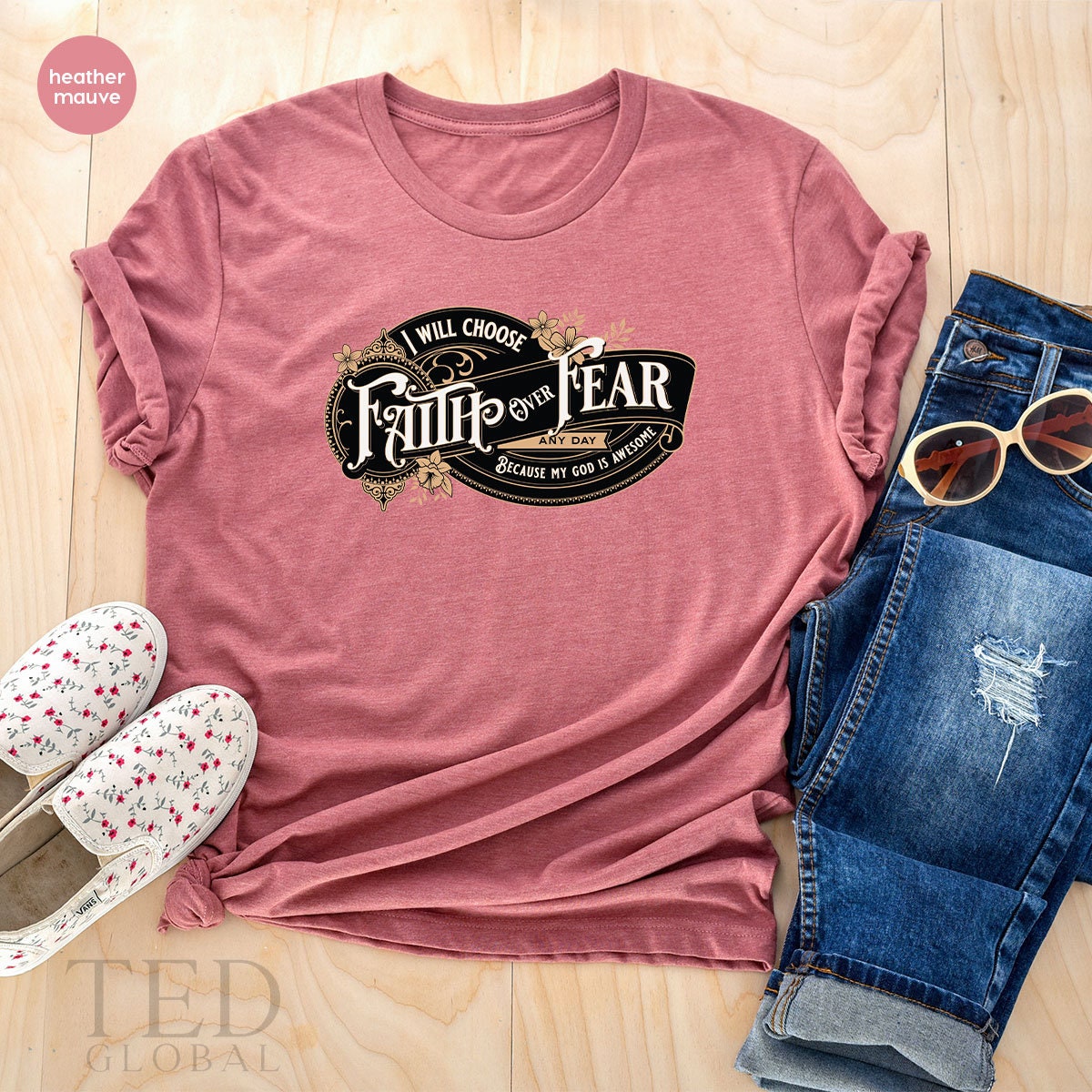 Faith Shirt, My God Is Awesome T Shirt, Religious T Shirt, Motivational Shirts, Inspirational Christian Tee, Church T-Shirt, Gift For Faith - Fastdeliverytees.com