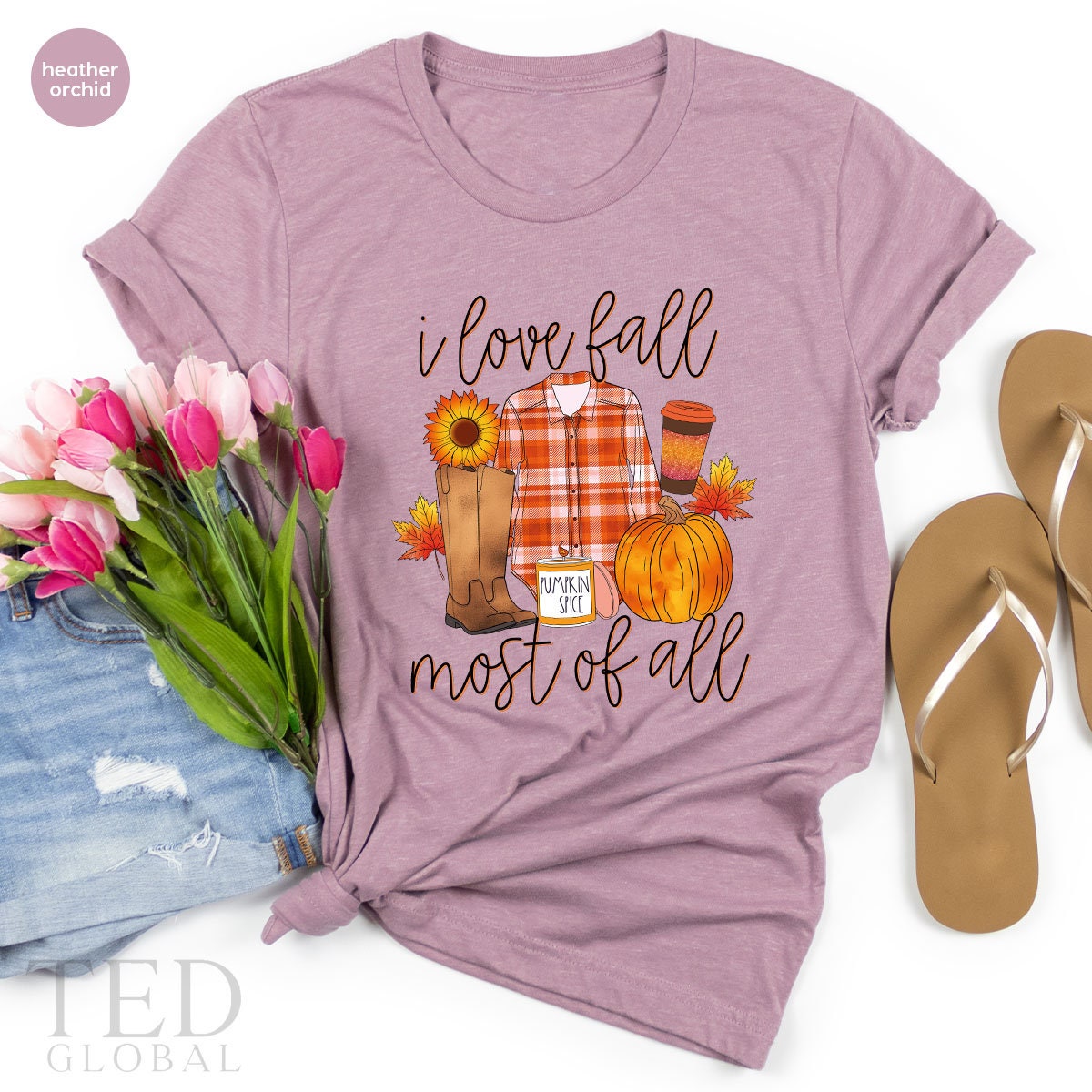 Cute Fall Shirt, I Love Fall T Shirt, Pumpkin Season T Shirt, Most Of All Shirts, Autumn Tee, Autumn Breezes T-Shirt, Family Fall Gift - Fastdeliverytees.com
