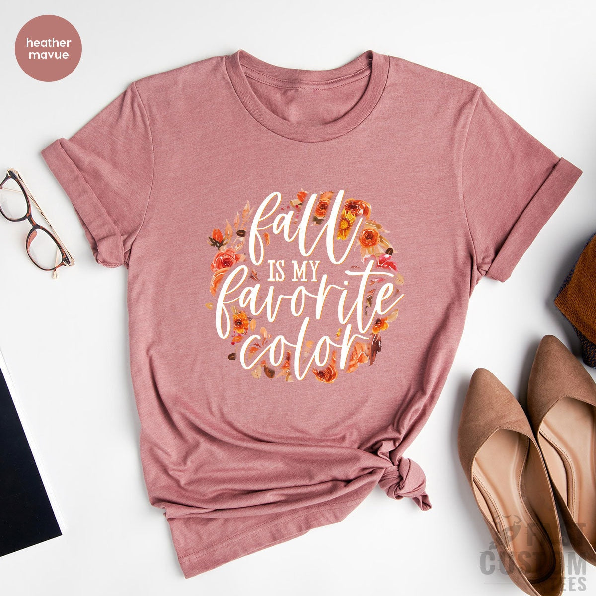 Fall Is My Favorite Color Shirt, Fall Shirt, Halloween Shirt, Autumn Shirt, Gift For Women, Floral Shirt, Shirts With Sayings - Fastdeliverytees.com