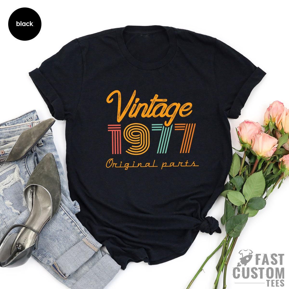 44th Birthday T-Shirt, Vintage T Shirt, Vintage 1977 Shirt, 44th Birthday Gift For Women, 44th Birthday Shirt Men, Retro Shirt, Vintage Shirts - Fastdeliverytees.com