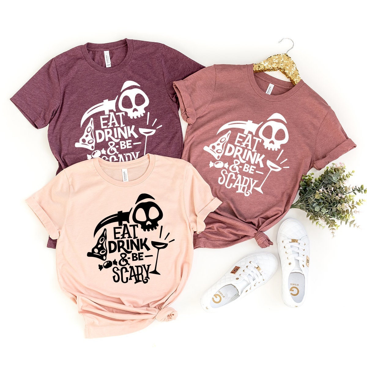 Eat drink and be scary Shirt, Horror Shirt, Halloween Shirt, Halloween Gifts, Funny Halloween Tee, Spooky Shirt, Halloween Scary Tee - Fastdeliverytees.com