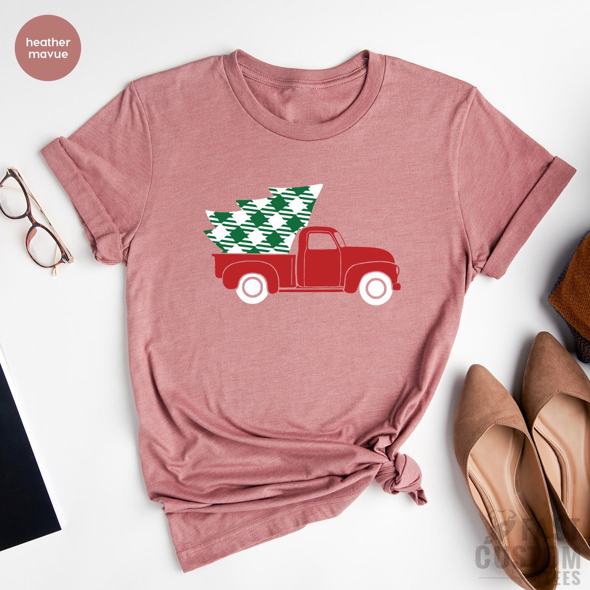 Christmas Truck T-shirt, Christmas T-Shirt, Merry Shirt, Women Christmas Gift, Cute Christmas Tee, Family Christmas Shirt, Holiday Merry Tee - Fastdeliverytees.com