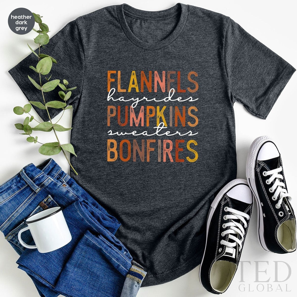 Thanksgiving Shirt, Pumpkin Spice Season T Shirt, Cute Fall T Shirt, Autumn Flannels Shirts, Fall Lover Tee, Bonfires T-Shirt, Gift For Her - Fastdeliverytees.com