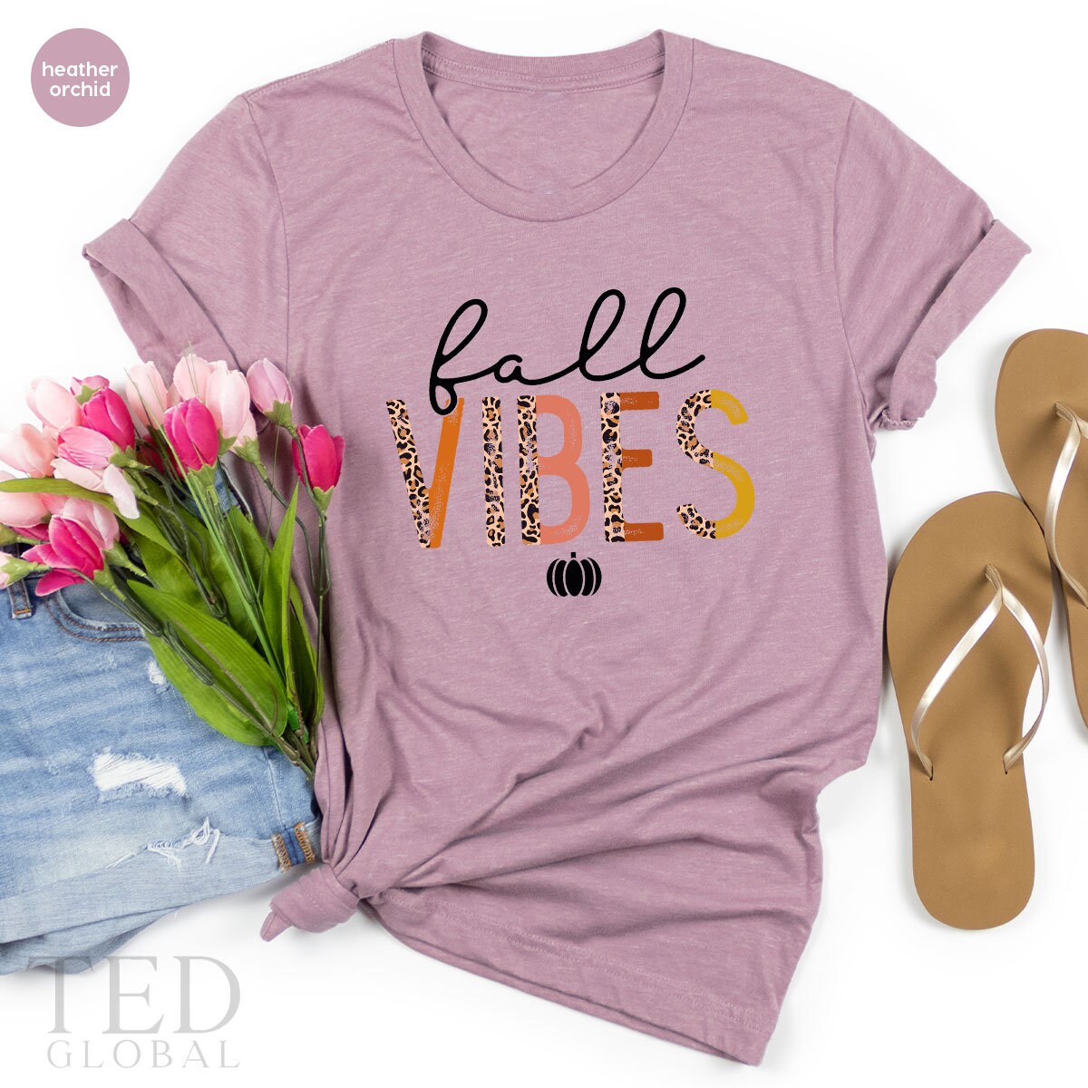 Fall Vibes Shirt, Cute Autumn T Shirt, Halloween T Shirt, Pumpkin Shirts, Funny Christmas Tee, Thanksgiving T-Shirt, Family Fall Gift - Fastdeliverytees.com