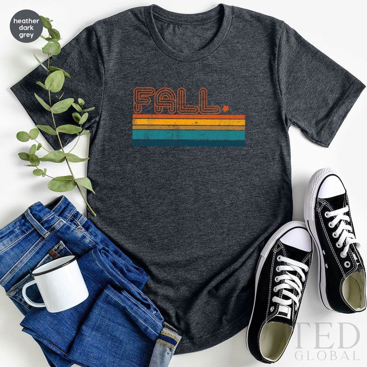 Vintage Fall Shirt, Cute Fall Colors T Shirt, Autumn T Shirt, Family Fall Shirts, Fall Vibes Tee, Retro 6Os-70s T-Shirt, Fall Season Gift - Fastdeliverytees.com