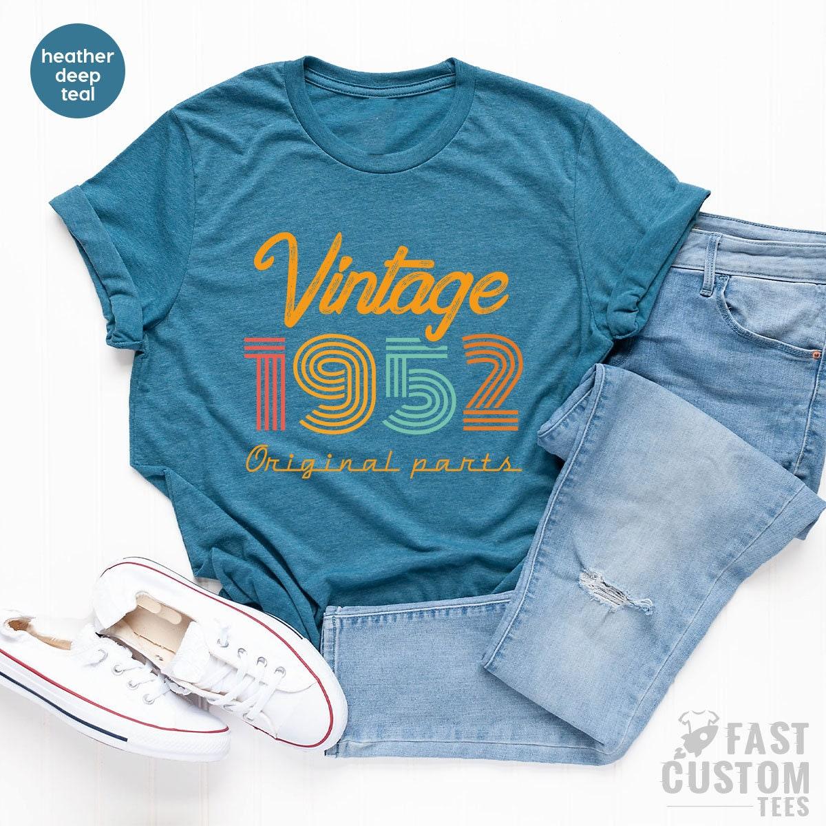 69th Birthday Shirt, Vintage T Shirt, Vintage 1952 Shirt, 69th Birthday Gift For Women, 69th Birthday Shirt Men, Retro Shirt, Vintage Shirts - Fastdeliverytees.com