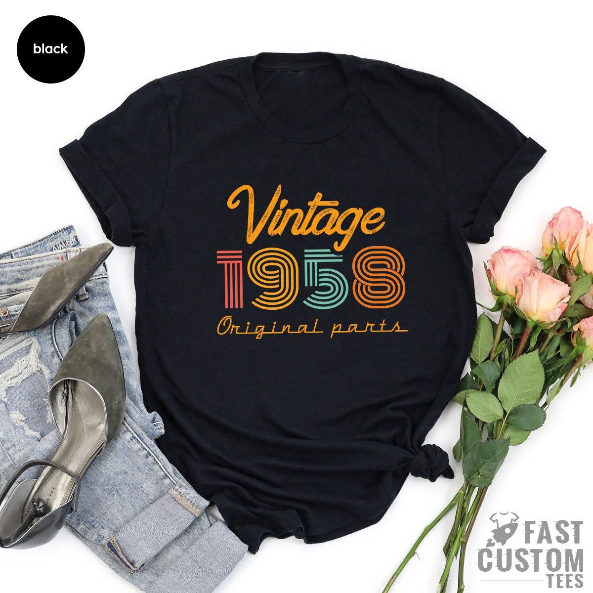 63rd Birthday Shirt, Vintage T Shirt, Vintage 1958 Shirt, 63rd Birthday Gift For Women, 63rd Birthday Shirt Men, Retro Shirt, Vintage Shirts - Fastdeliverytees.com