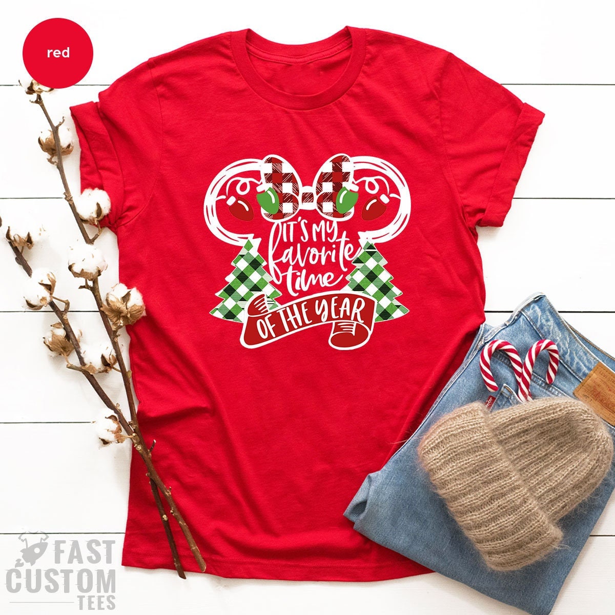 It's My Favorite Time of the Year, Christmas Shirts for Women, Christmas T-Shirt, Christmas Tee, Cute Christmas Shirts, Family Merry Shirt - Fastdeliverytees.com