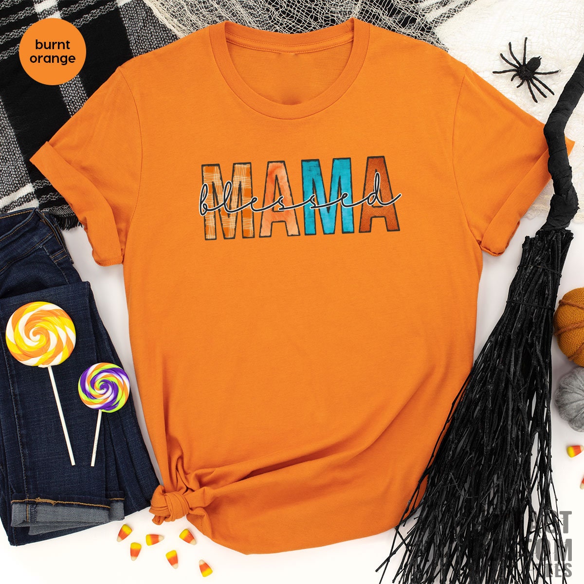Thanksgiving Shirt, Thankful Mama Shirt, Thankful Mom Shirt, Thanksgiving Gift, Mothers Day Shirt, Fall Shirt, Mama T-Shirt, Mama Life Tee - Fastdeliverytees.com