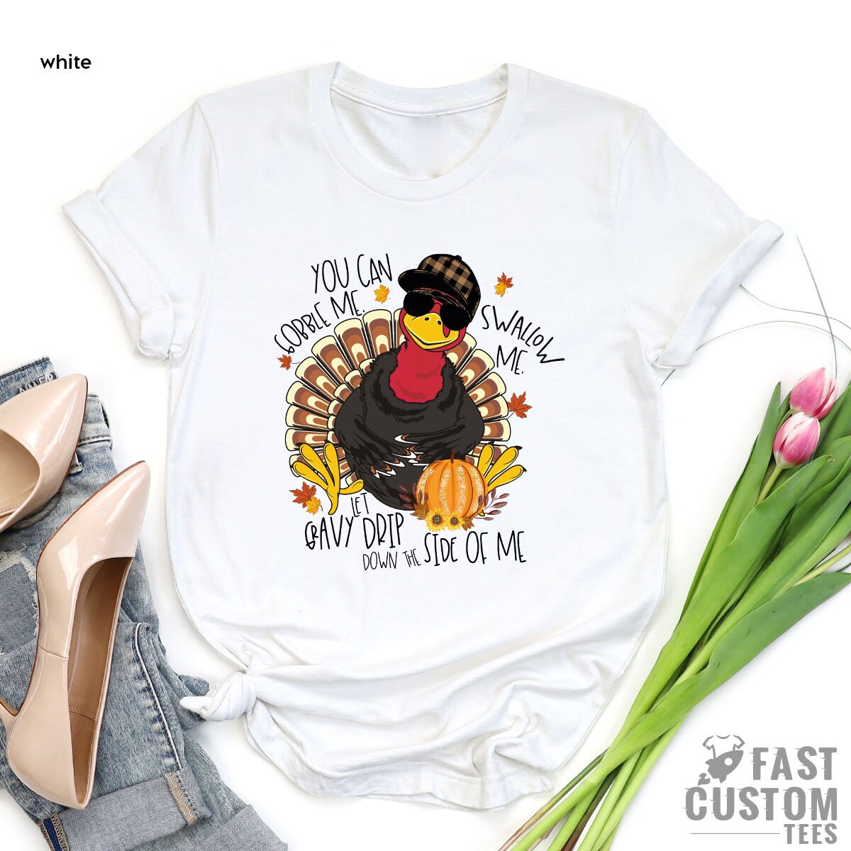 Gobble Me Swallow Me Shirt, Thanksgiving Shirt, Funny Thanksgiving Tee, Fall Thankful Shirt, Thanksgiving Dinner, Thankful Shirts For Women - Fastdeliverytees.com