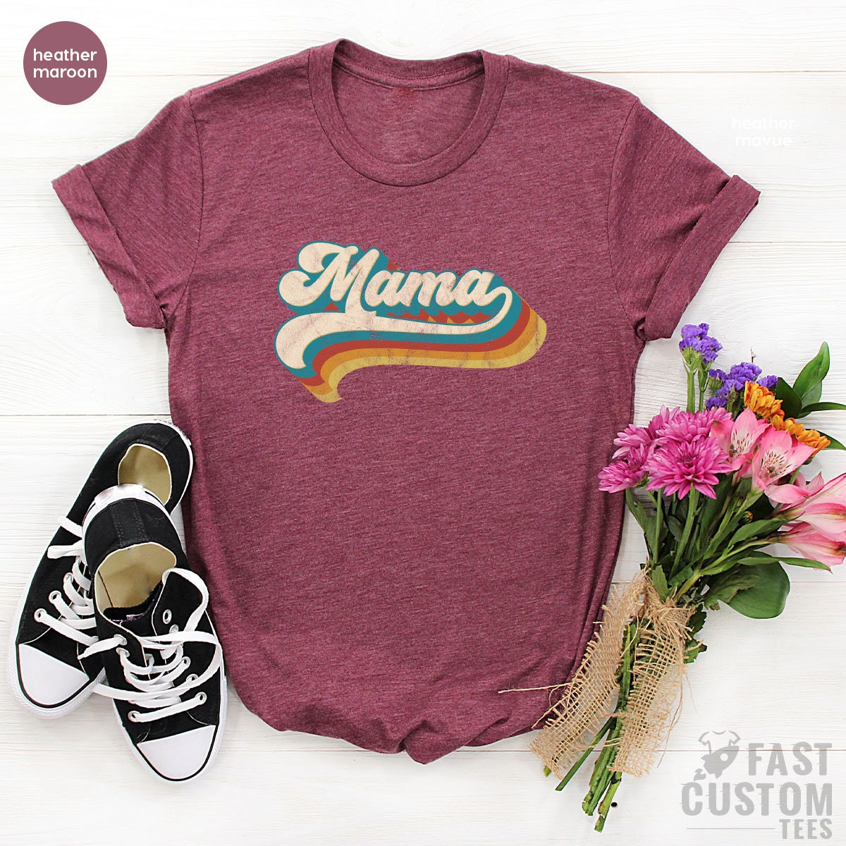 Vintage Mama Shirt, Mom Shirts, Mothers Day Gifts, Retro Mom T-Shirt, Vintage T Shirt, Shirts For Mom, Mom Birthday Shirts - Fastdeliverytees.com