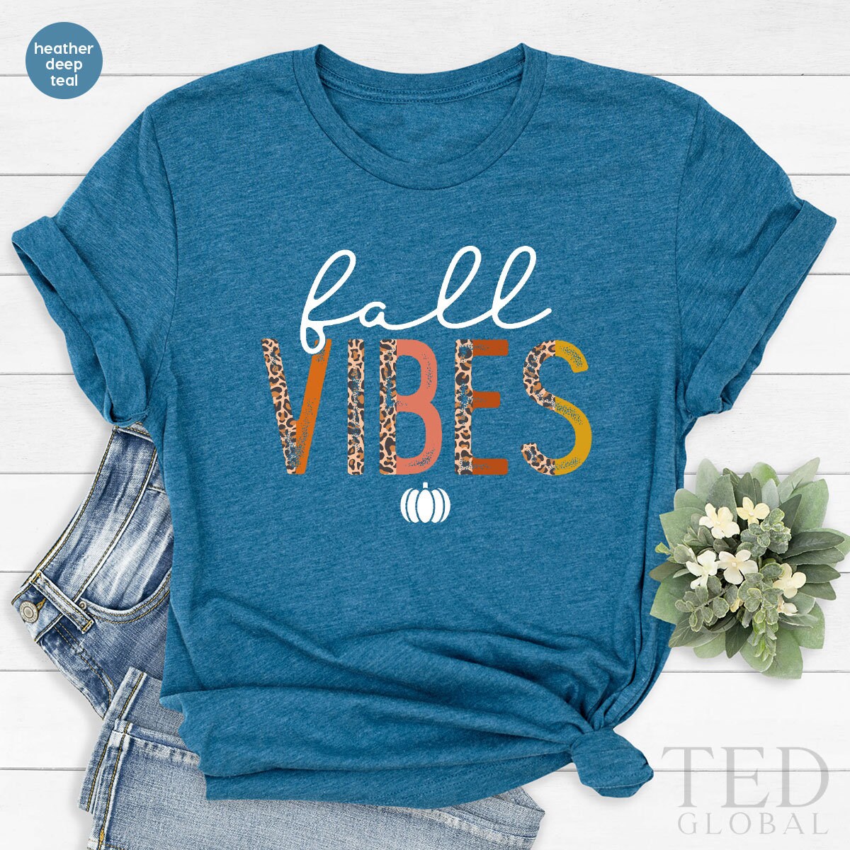Fall Vibes Shirt, Cute Autumn T Shirt, Halloween T Shirt, Pumpkin Shirts, Funny Christmas Tee, Thanksgiving T-Shirt, Family Fall Gift - Fastdeliverytees.com