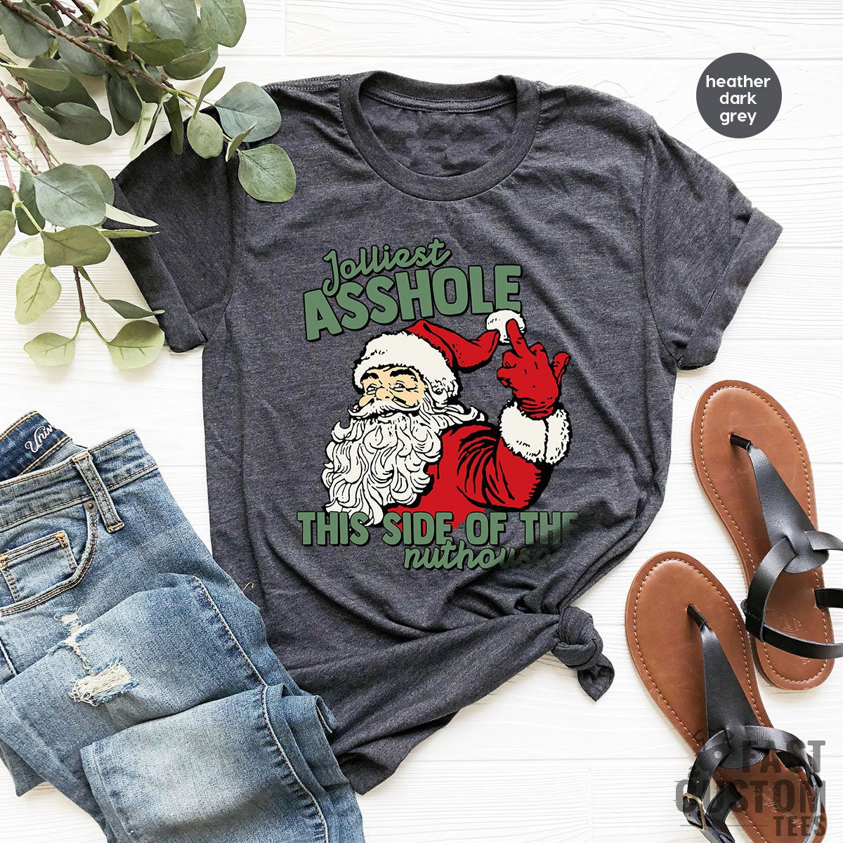 Jolliest Bunch of Assholes Shirt This Side of The Nuthouse Shirt, Christmas Family T-shirt, Funny Christmas, Christmas Tee, Christmas 2022 - Fastdeliverytees.com
